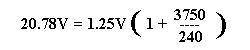 final calculations - voltage out formula