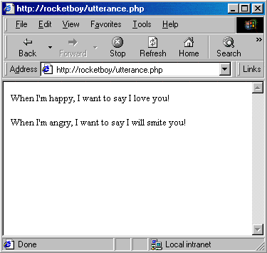 utterance example